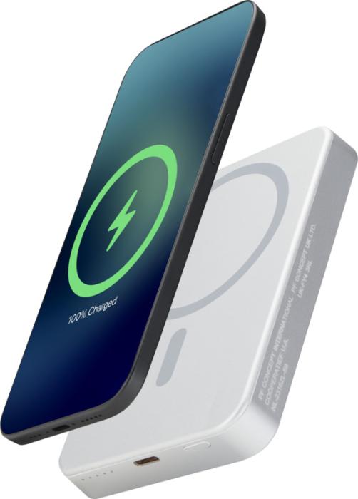 Batterie externe magnétique en aluminium recyclé certifié RCS